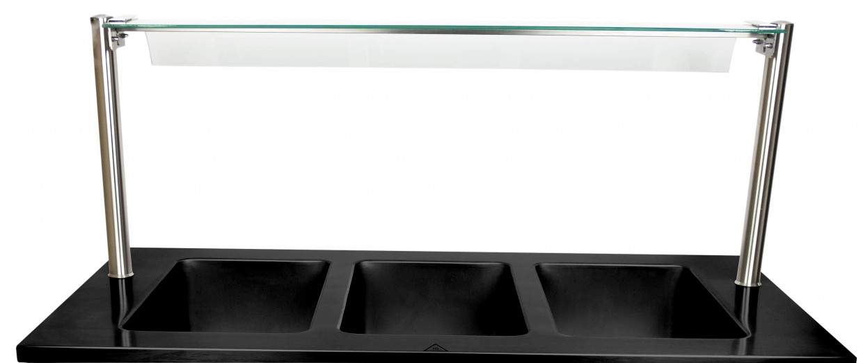 Spuckschutzwand zum Bain Marie Trolley BTS-2