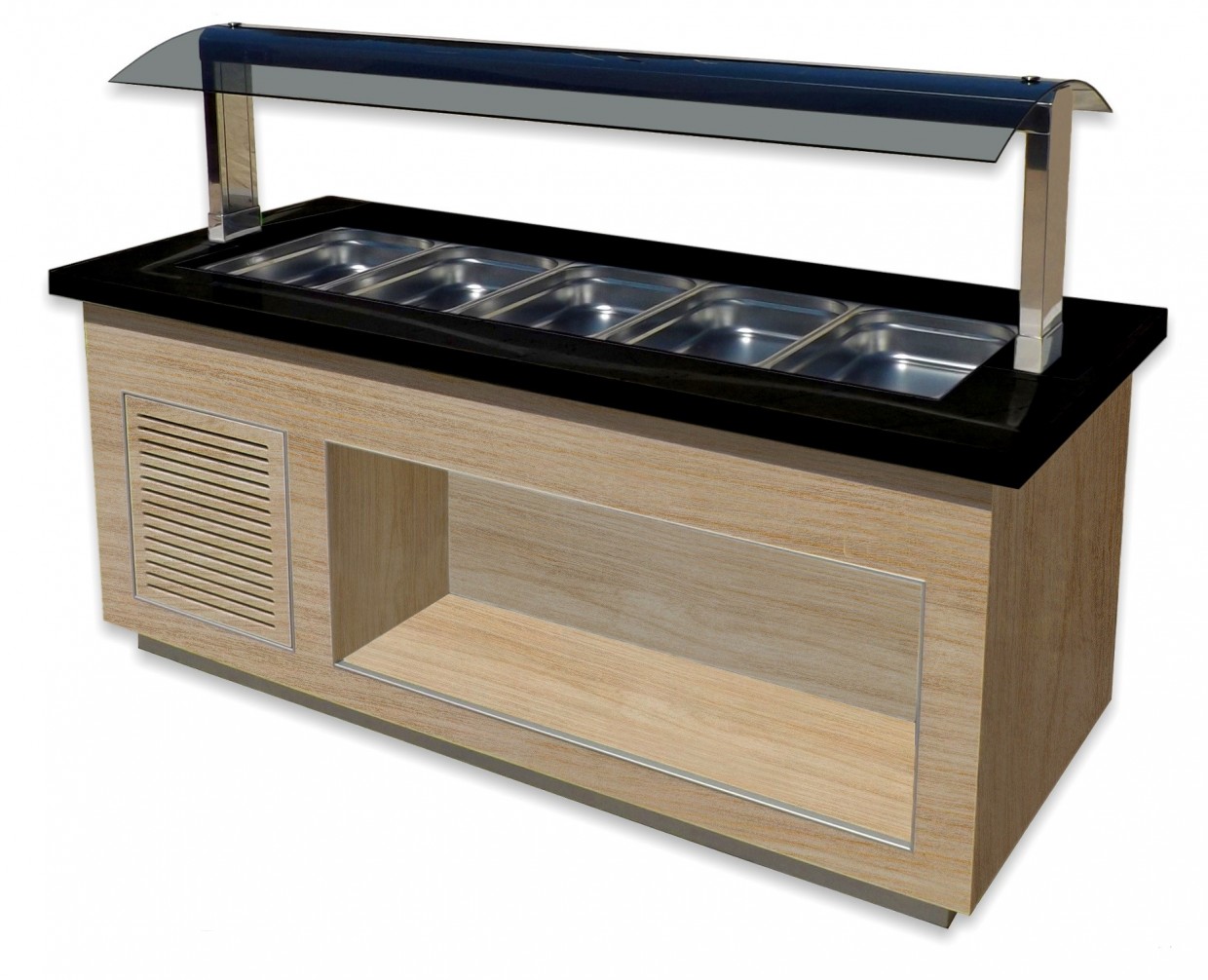 Heißes Buffet für 5x 1/1 GN, Modell PREMIUM LINE SB-H200 OAK