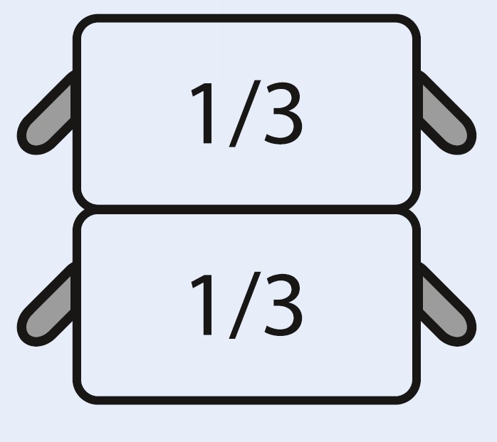 E7/CPCEXE Nudelkorb-Set: 2 x 1/3 GN